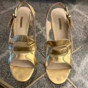 Vintage Max Studio retro wooden heels